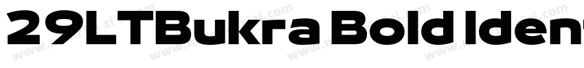 29LTBukra Bold Identity H字体转换